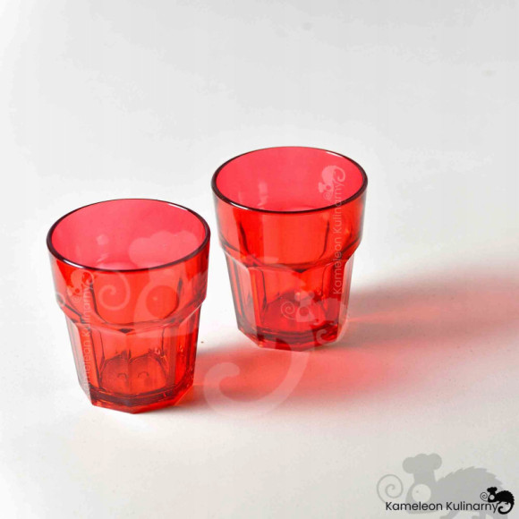 SZKLANKA Z POLIWĘGLANU poliwęglan nietłukąca CZERWONA CZERWIEŃ 250ml 0,25L SZKLANKA Z POLIWĘGLANU poliwęglan nietłukąca CZERWONA CZERWIEŃ 250ml 0,25L