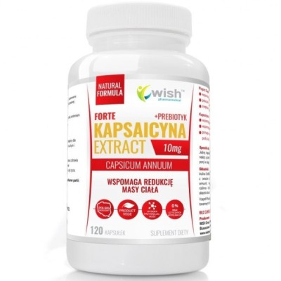 KAPSAICYNA forte +prebiotyk 120k wsparcie REDUKCJA MASY