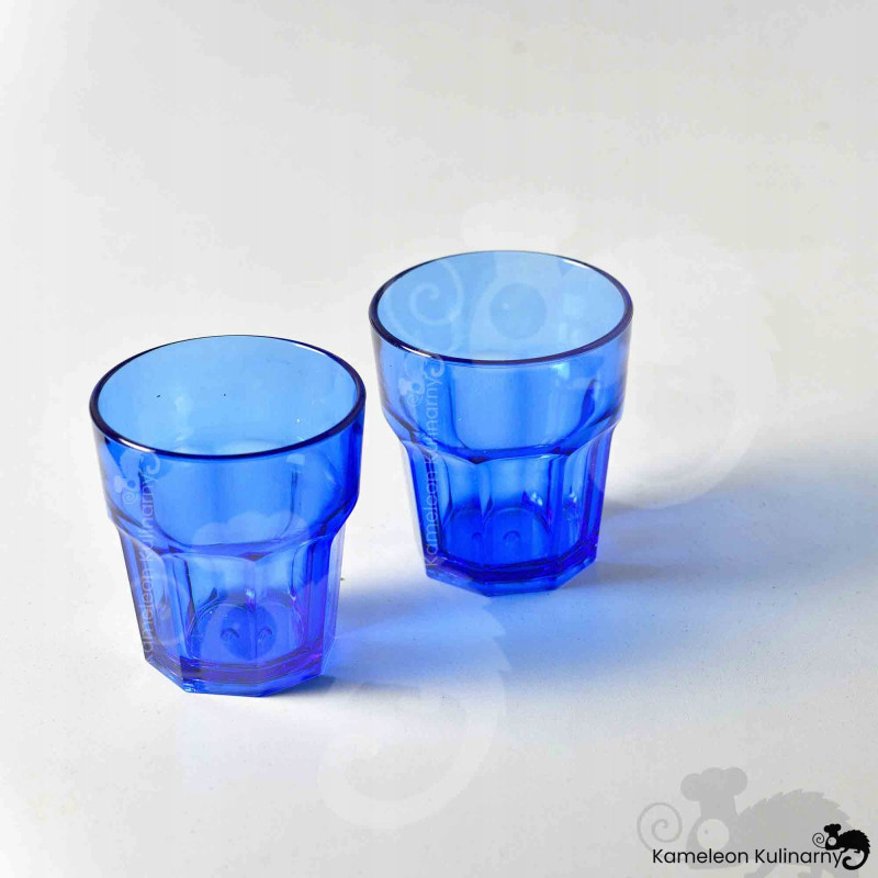 SZKLANKA Z POLIWĘGLANU poliwęglan nietłukąca NIEBIESKA 250ml 0,25L