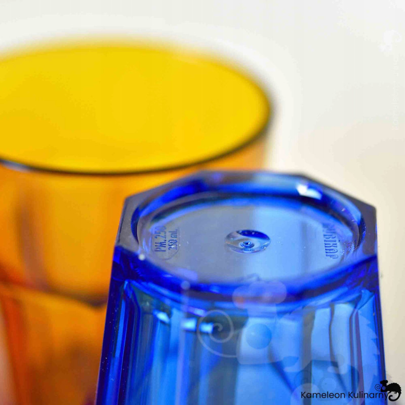 SZKLANKA Z POLIWĘGLANU poliwęglan nietłukąca NIEBIESKA 250ml 0,25L