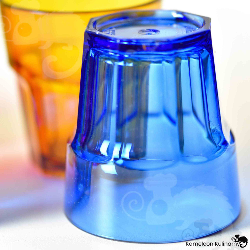 SZKLANKA Z POLIWĘGLANU poliwęglan nietłukąca NIEBIESKA 250ml 0,25L