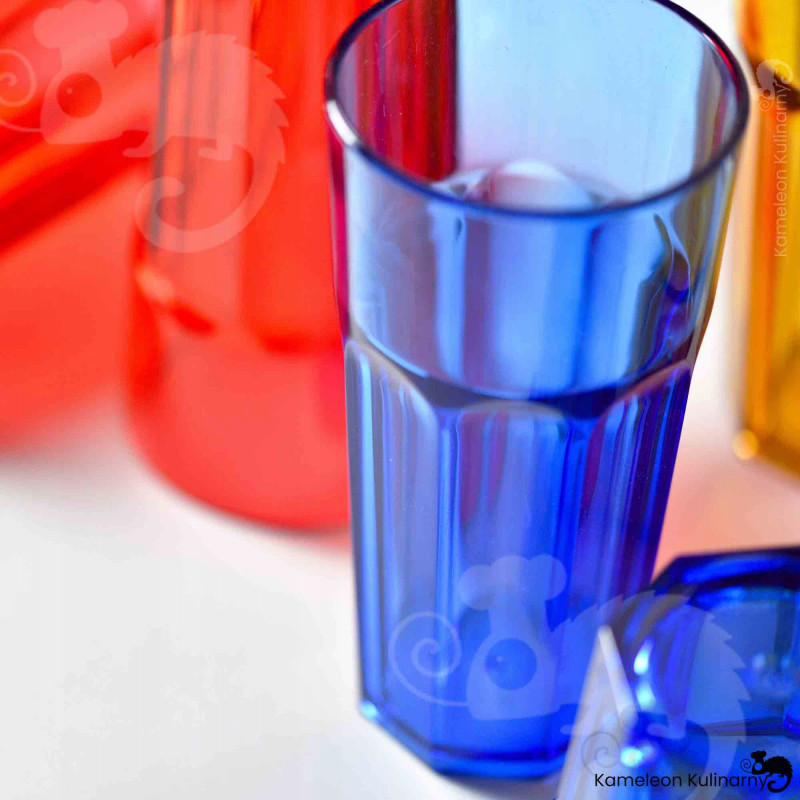 SZKLANKA Z POLIWĘGLANU poliwęglan nietłukąca NIEBIESKA 250ml 0,25L