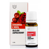 OLEJEK ZAPACHOWY kominki ŻURAWINA Z RÓŻĄ RÓŻA 12ml