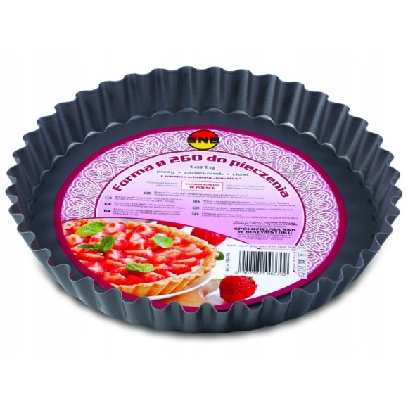 FORMA BLACHA DO PIECZENIA do TARTY PIZZY snb ŚREDNICA 26 CM