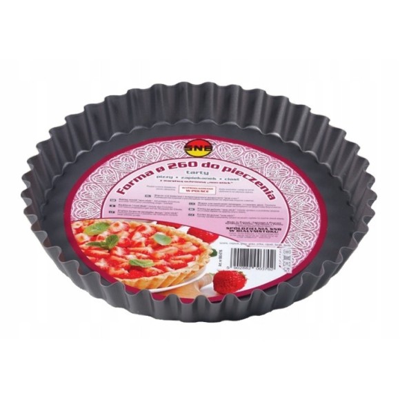 FORMA BLACHA DO PIECZENIA do TARTY PIZZY snb ŚREDNICA 26 CM