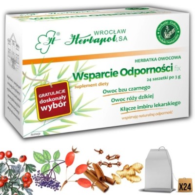 Herbapol WSPARCIE ODPORNOŚCI herbatka zioła 24 saszetki 48G