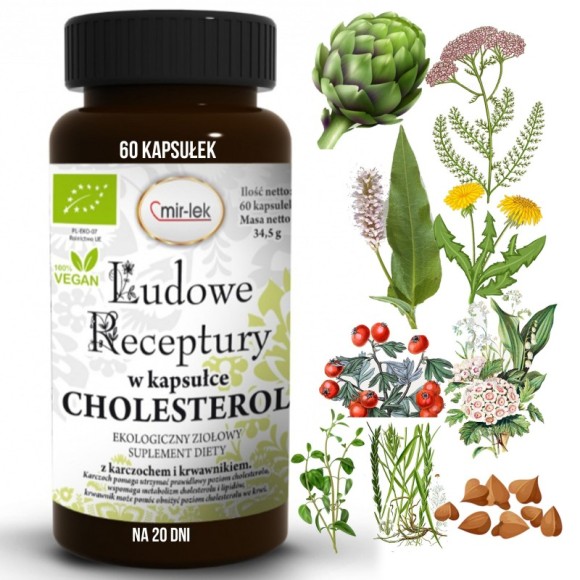 MIR-LEK LUDOWE RECEPTURY W KAPSUŁCE CHOLESTEROL Karczoch