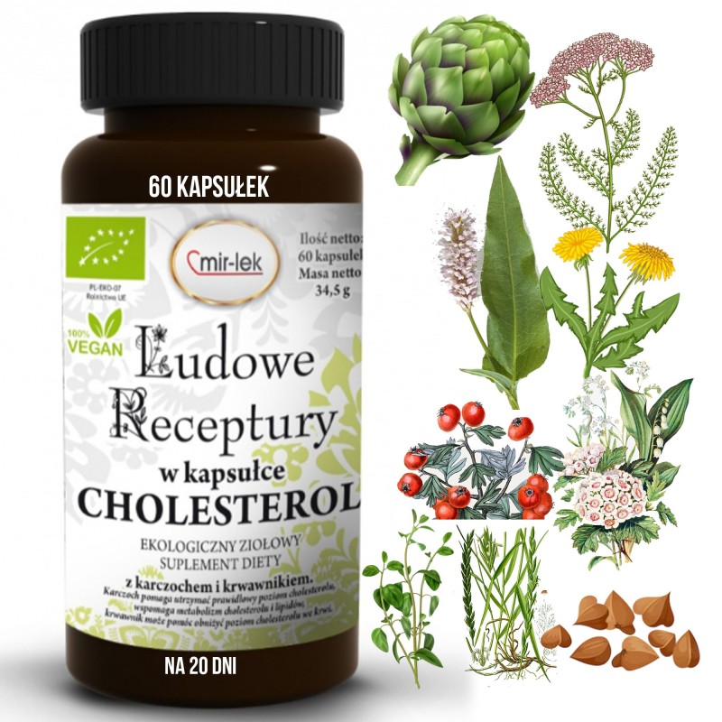 MIR-LEK LUDOWE RECEPTURY W KAPSUŁCE CHOLESTEROL Karczoch