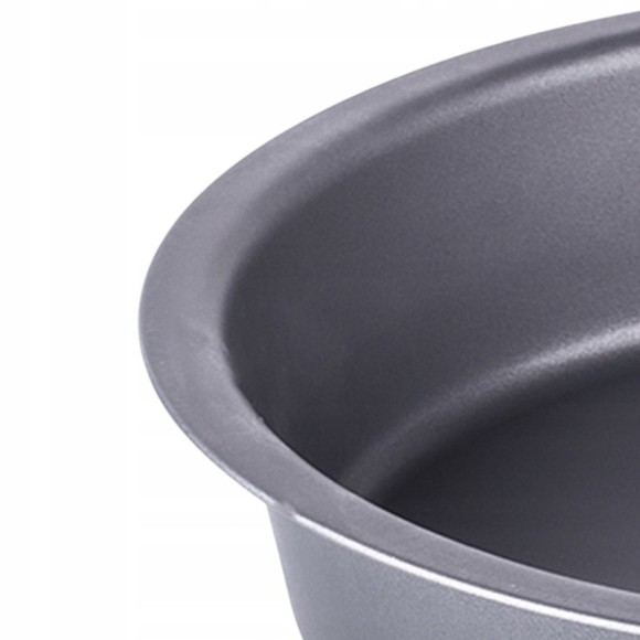 FORMA BLACHA DO PIECZENIA okrągła średnica 260mm SZARA snb