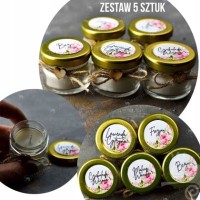 ŚWIECA SOJOWA ŚWIECZUSZKA ZESTAW KWIATOWY 5 sztuk