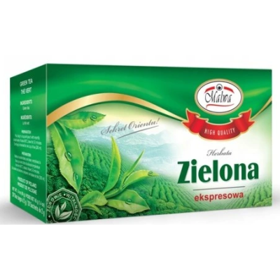 MALWA HERBATA ZIELONA SASZETKOWA EKSPRESOWA x2040G