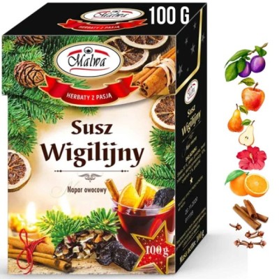 Malwa SUSZ WIGILIJNY HERBATA OWOCOWA LIŚCIASTA na Święta
