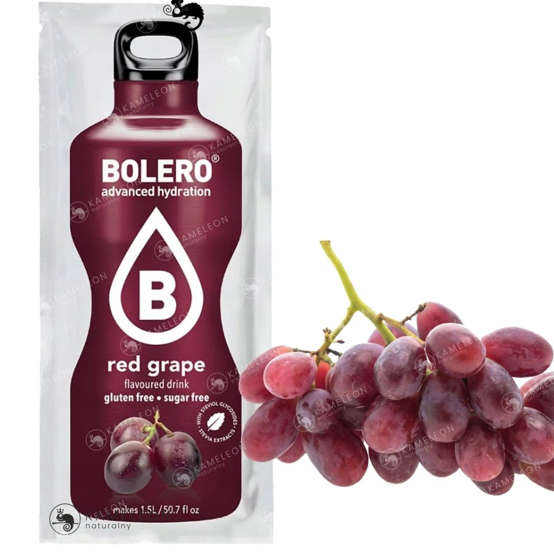 BOLERO DRINK NAPÓJ IZOTONIK RED GRAPE WINOGRONO 9g KRÓTKA