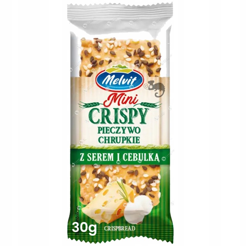 Melvit MINI CRISPY pieczywo chrupkie z SEREM i CEBULKĄ 30g