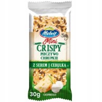 Melvit MINI CRISPY pieczywo chrupkie z SEREM i CEBULKĄ 30g