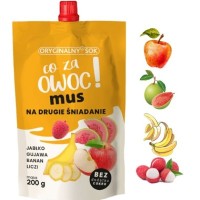 CO ZA OWOC MUS  Jabłko Gujawa Banan Liczi 200g BEZ CUKRU