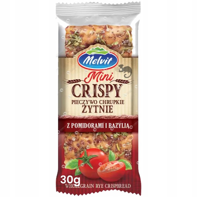 Melvit MINI CRISPY pieczywo chrupkie ŻYTNIE z POMIDOREM