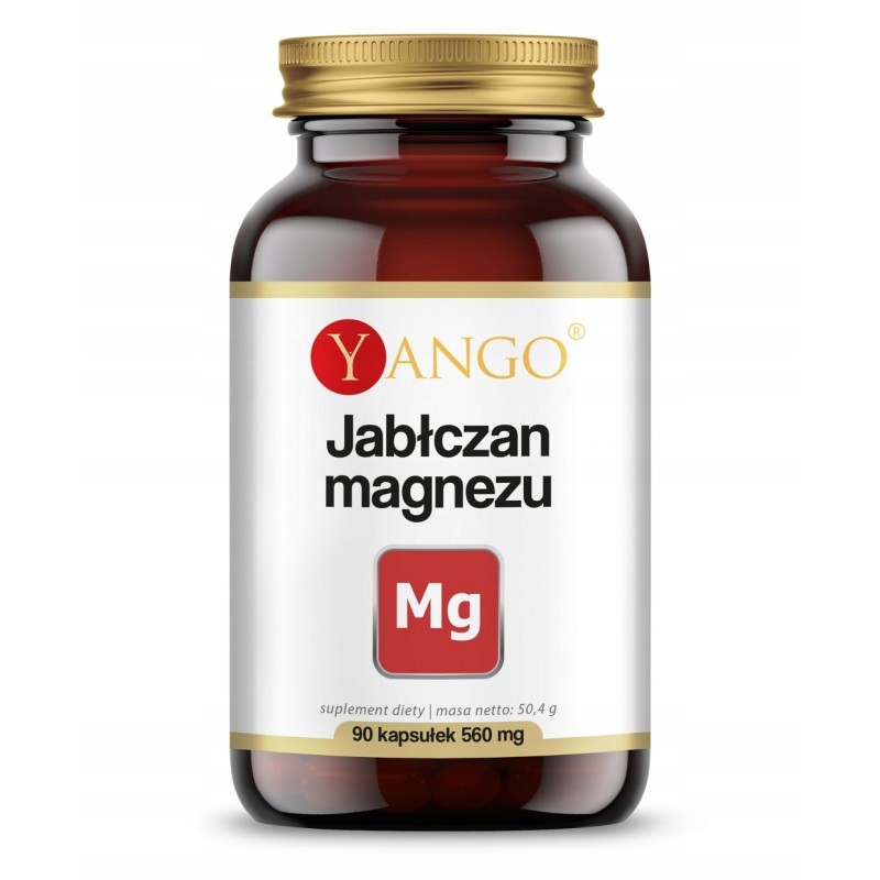 Yango JABŁCZAN MAGNEZU 560mg 90kaps MAGNEZ Wsparcie: UKŁ