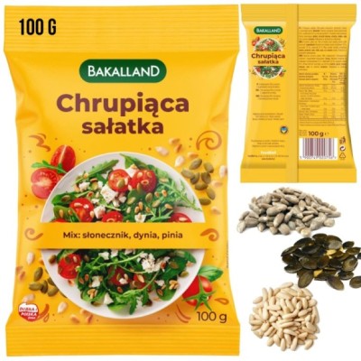 CHRUPIĄCA SAŁATKA mieszanka ziaren BAKALLAND 100g DYNIA