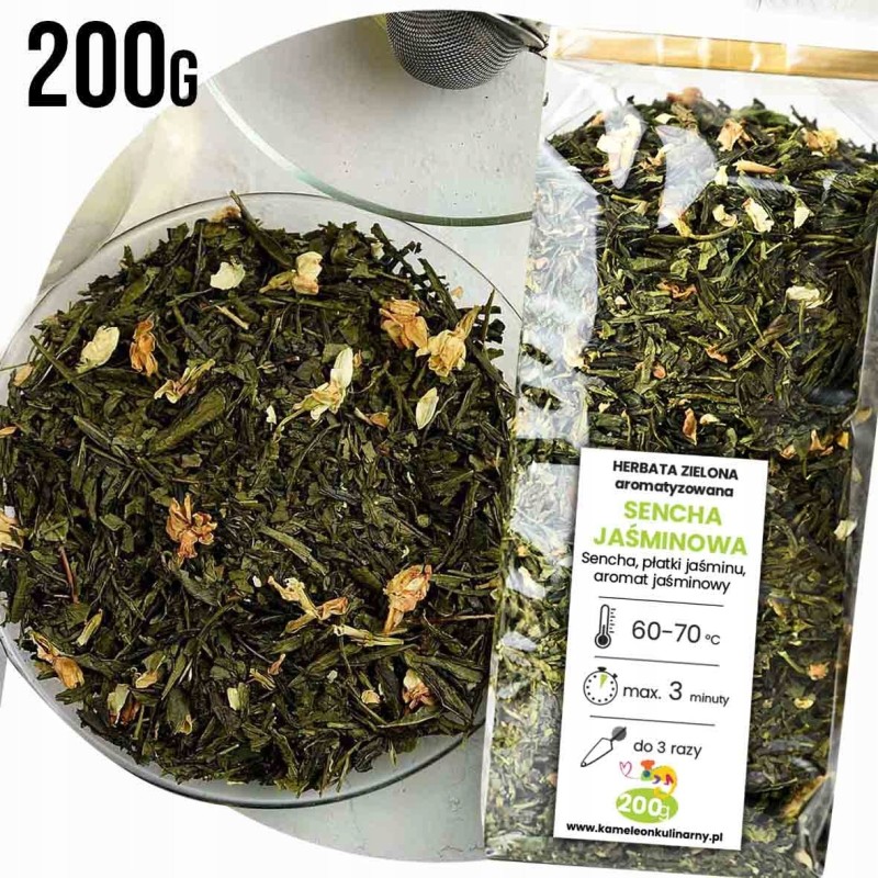 KAMELEON KULINARNY HERBATA ZIELONA SENCHA JAŚMINOWA
