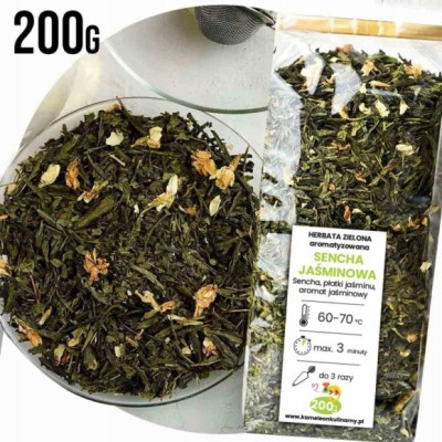 KAMELEON KULINARNY HERBATA ZIELONA SENCHA JAŚMINOWA