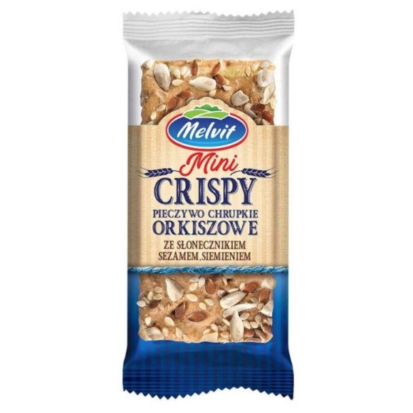 Melvit MINI CRISPY ORKISZOWE SŁONECZNIK SEZAM SIEMIE 30g