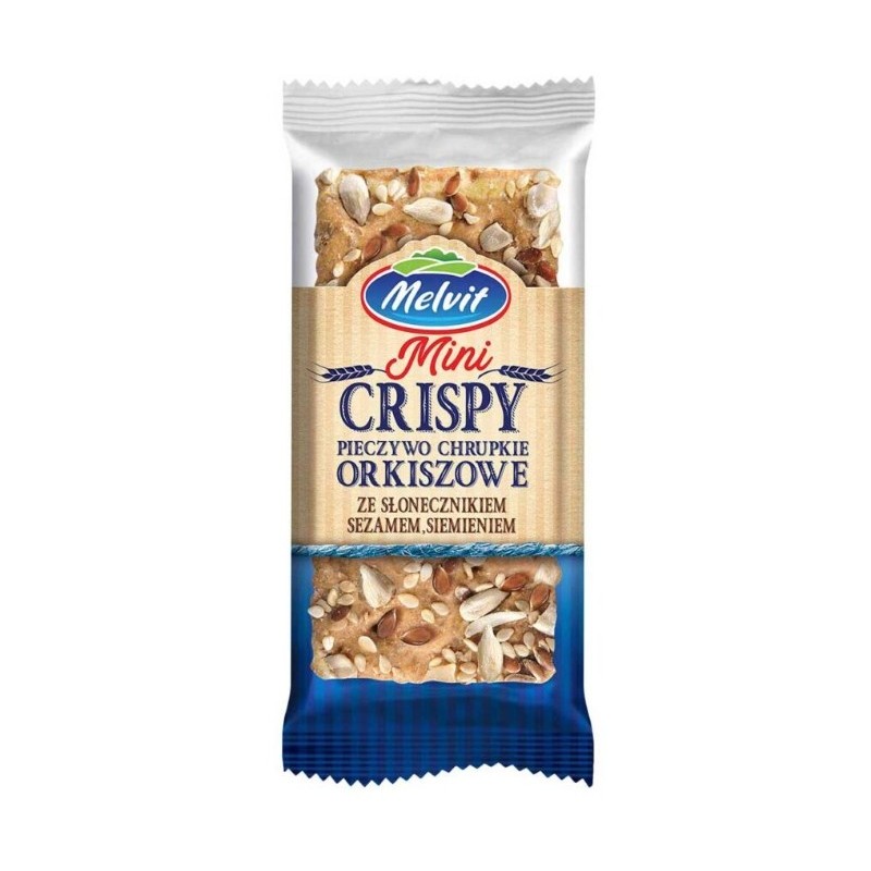 Melvit MINI CRISPY ORKISZOWE SŁONECZNIK SEZAM SIEMIE 30g