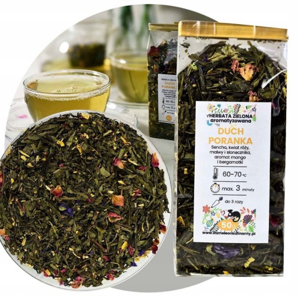 ZESTAW PREZENTOWY DUŻY zielona herbata AROMATYZOWANA 10x50