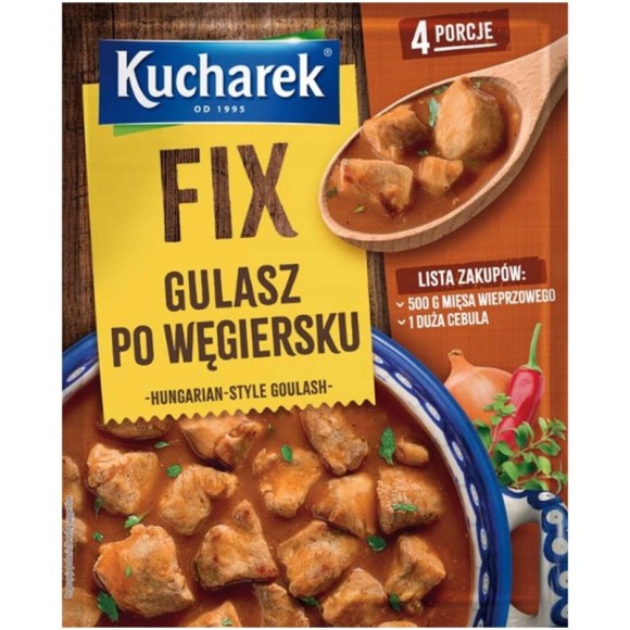 Kucharek FIX GULASZ PO WĘGIERSKU w proszku do przygot