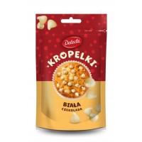 POSYPKA KROPELKI BIAŁA CZEKOLADA DEKO. DO CIAST TORTÓW 80g