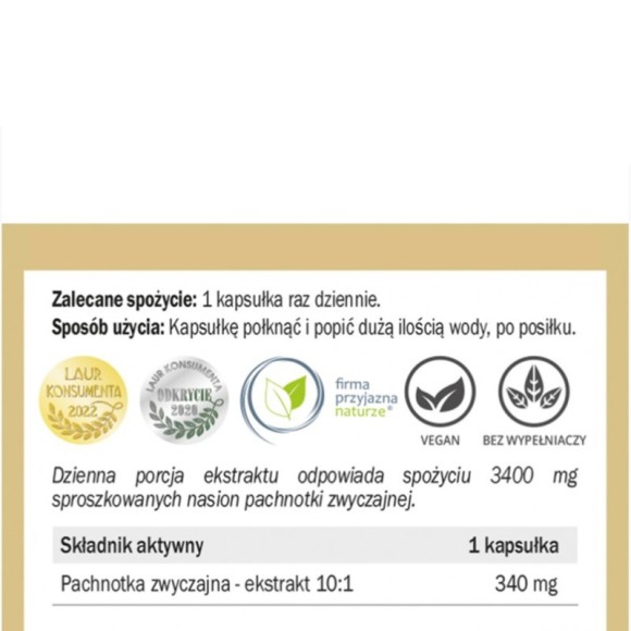 Yango PACHNOTKA ZWYCZAJNA 430mg ekstrakt 90kaps wsparcie