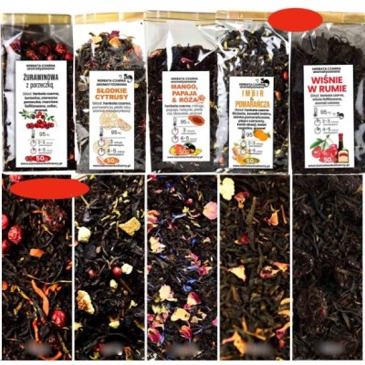 KAMELEON KULINARNY HERBATA CZARNA SMAKOWA aromatyzowana MIX