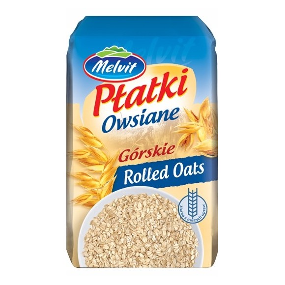 Melvit PŁATKI OWSIANE GÓRSKIE 100% 500g 0,5KG źródło