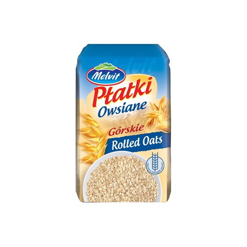 Melvit PŁATKI OWSIANE GÓRSKIE 100% 500g 0,5KG źródło