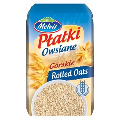 Melvit PŁATKI OWSIANE GÓRSKIE 100% 500g 0,5KG źródło