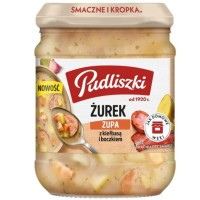 Pudliszki zupa ŻUREK Z KIEŁBASĄ I BOCZKIEM SŁOIK 440g