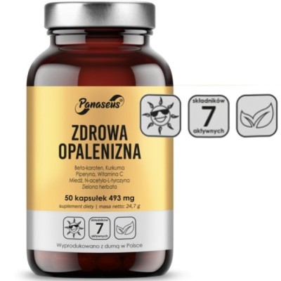 YANGO Panaseus ZDROWA OPALENIZNA 50kap Beta-Karoten Kurkuma