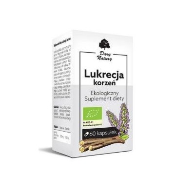 LUKRECJA KORZEŃ EKO suplement diety 60k DARY NATURY
