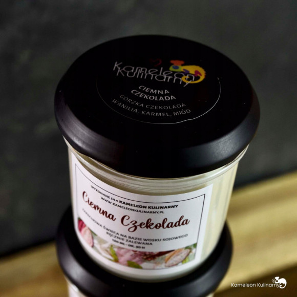 ŚWIECA SOJOWA zapachowa 120ml 30h CIEMNA CZEKOLADA ŚWIECA SOJOWA zapachowa 120ml 30h CIEMNA CZEKOLADA