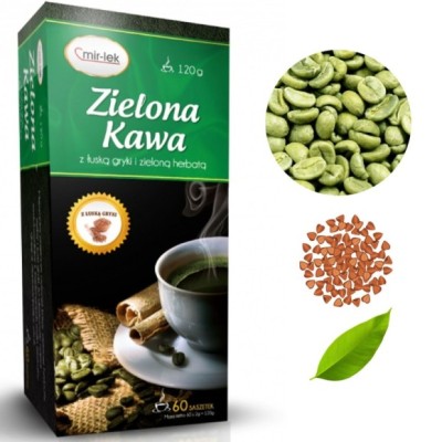 MIR-LEK ZIELONA KAWA z łuską gryki i zieloną herbatą 120G