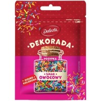 Delecta DEKORADA posypka mocno kolorowa SMAK OWOCOWY 35g