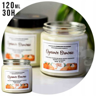 ŚWIECA SOJOWA zapachowa 120ml 30h DYNIOWE BROWNIE