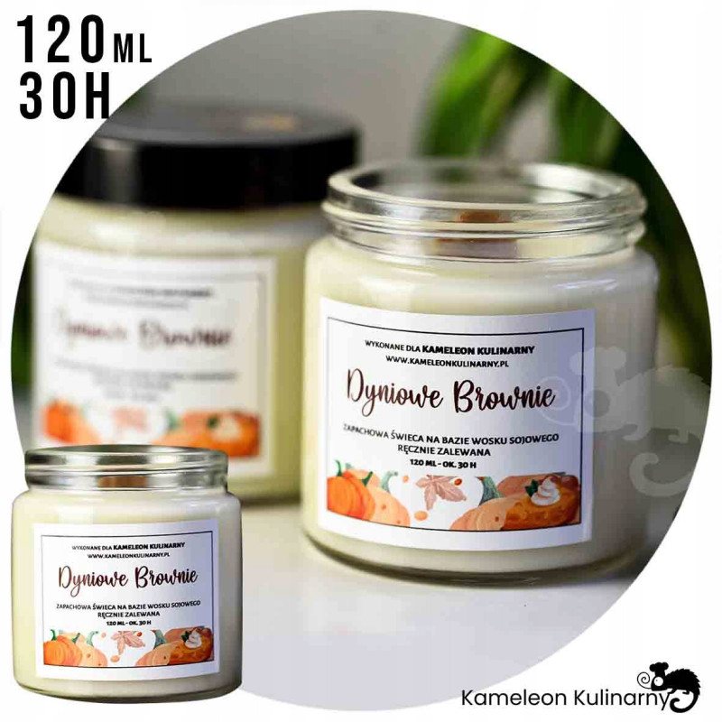 ŚWIECA SOJOWA zapachowa 120ml 30h DYNIOWE BROWNIE