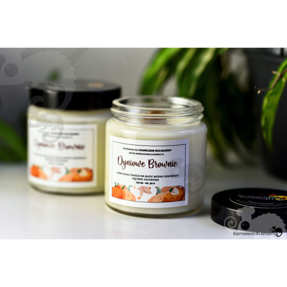 ŚWIECA SOJOWA zapachowa 120ml 30h DYNIOWE BROWNIE ŚWIECA SOJOWA zapachowa 120ml 30h DYNIOWE BROWNIE
