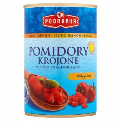 Podravka POMIDORY KROJONE W SOKU POMIDOROWYM klasyczne 400g