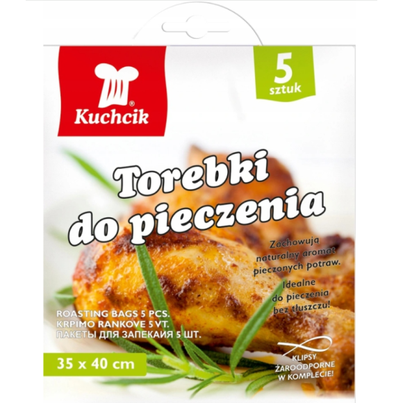 TOREBKI WORECZKI RĘKAW DO PIECZENIA 35x40 cm 5 szt