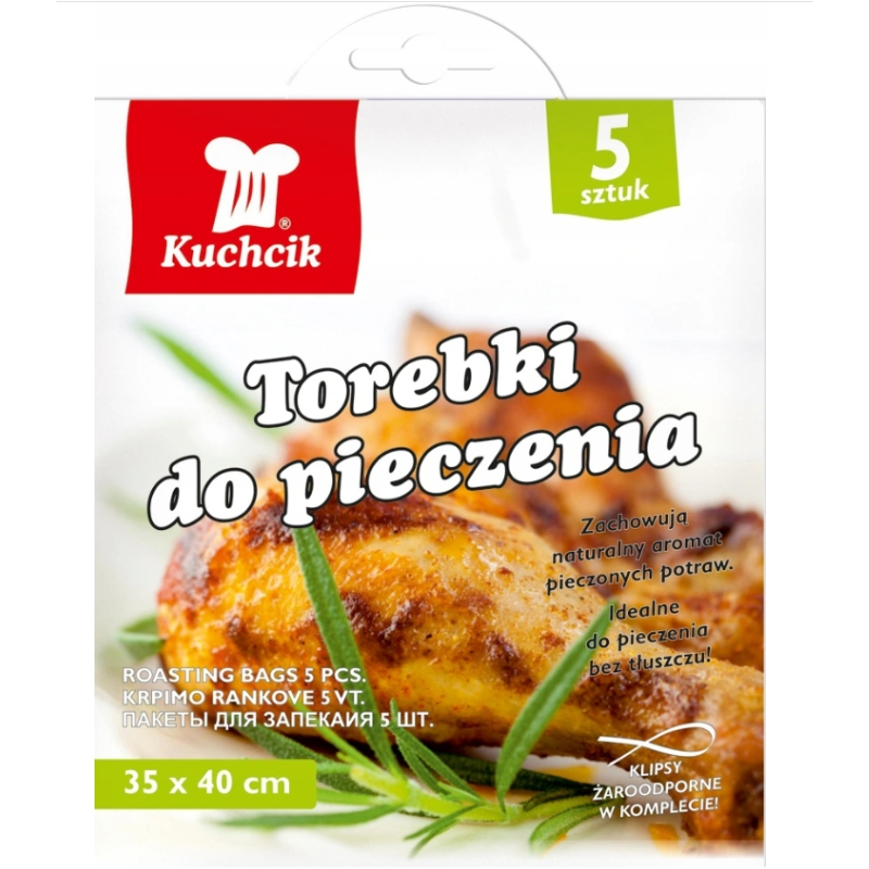 TOREBKI WORECZKI RĘKAW DO PIECZENIA 35x40 cm 5 szt