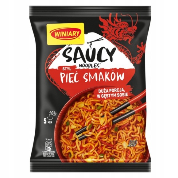 Winiary NUDLE PIĘĆ SMAKÓW 92g zupka chińska makaron instant