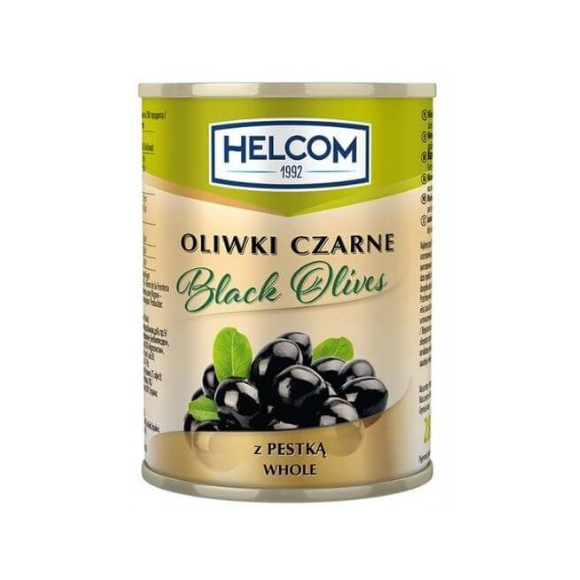 OLIWKI CZARNE Z PESTKĄ puszka 280g HELCOM KRÓTKA DATA