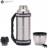 TERMOS PRÓŻNIOWY ZE STALI NIERDZEWNEJ Z UCHWYTEM inox 1000ML 1L + KUBEK TERMOS PRÓŻNIOWY ZE STALI NIERDZEWNEJ Z UCHWYTEM inox 1000ML 1L + KUBEK